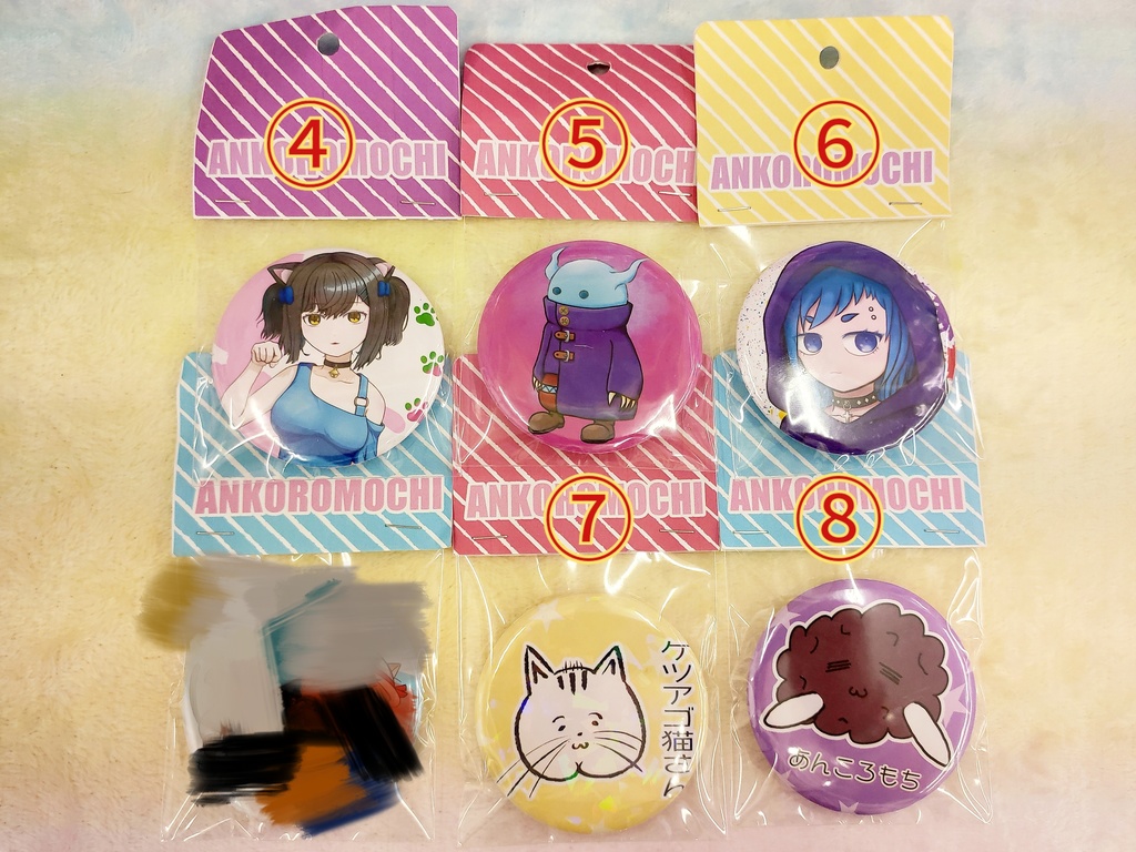夏コミC104☆あんころもち新作缶バッジ各種☆