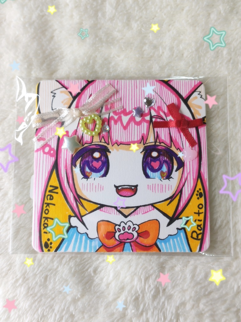 【新作】猫飼らいと ミニ原画 一点モノ