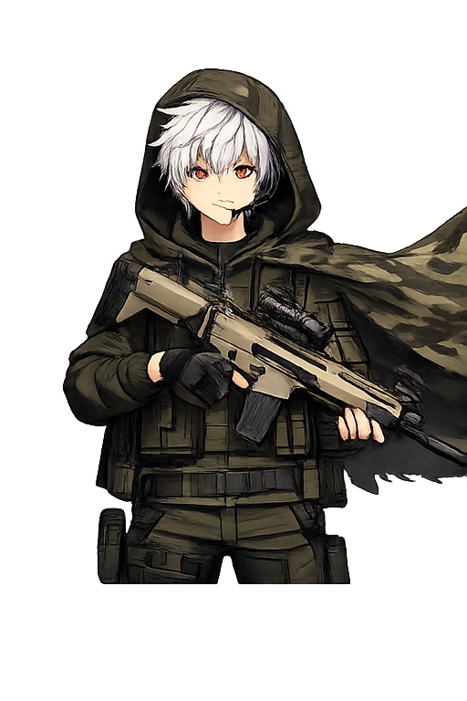 Boy anime with military clothes/png/pngtuber 