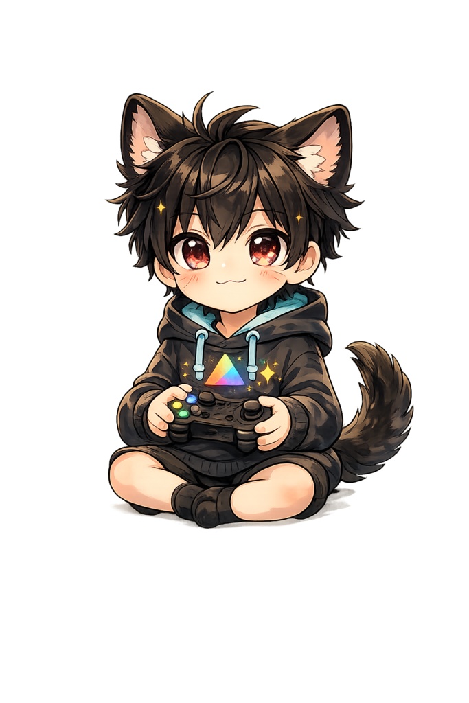 Cute boy pngtuber anime 