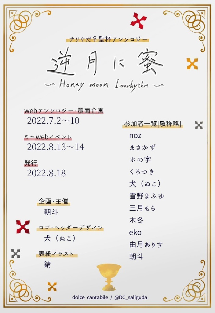 サリぐだ♀聖杯アンソロジー「逆月に蜜」