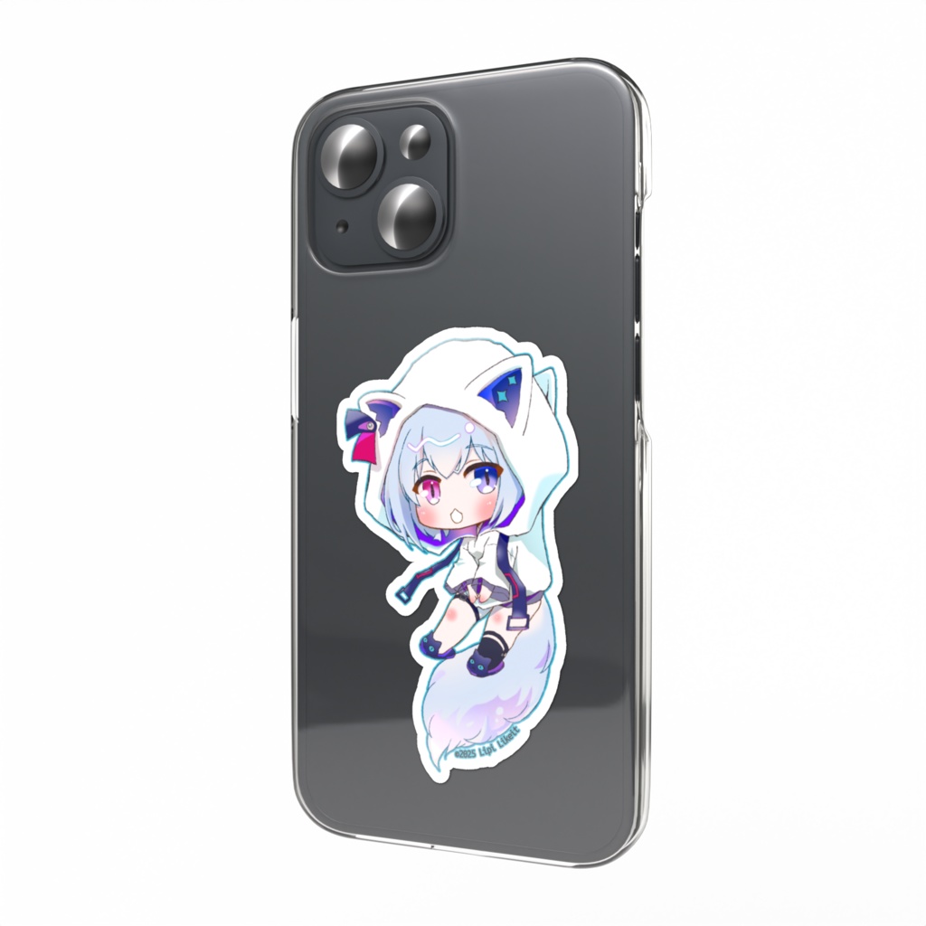 【リピ・ライキット】スマホステッカー／ぷらんリピ（猫パーカー）［送料グループ：１］