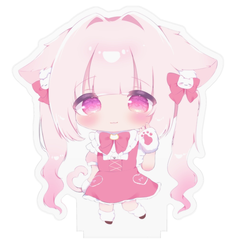 サイン付き ・ アクリルにゃるフィギュア