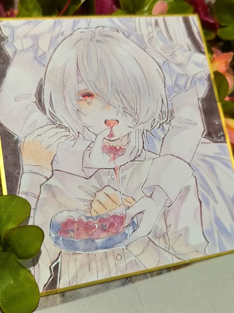 ミニ色紙🤍アルビノ🤍