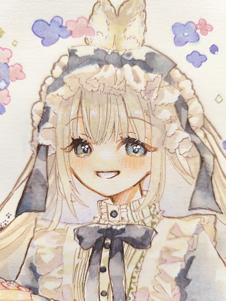 SMサイズ原画【うさみみメイド】