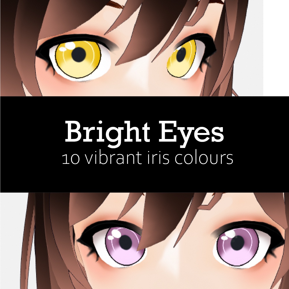 【VROID Bright Eyes】10 Iris Colours
