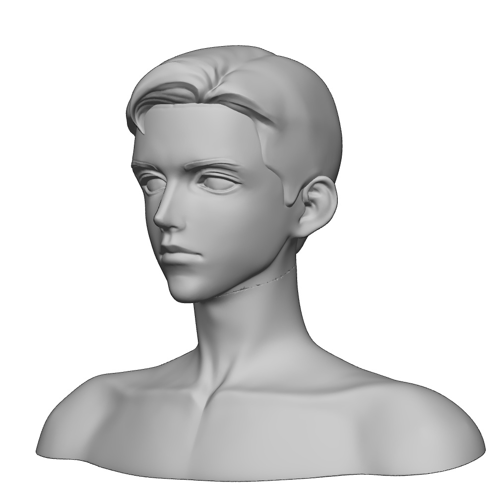 クリップスタジオ3D男頭 CLIP STUDIO- 3D HEAD