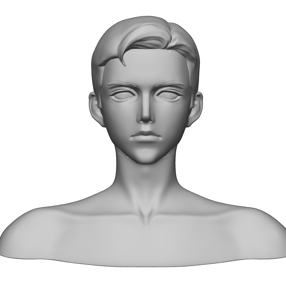 クリップスタジオ3D男頭 CLIP STUDIO- 3D HEAD