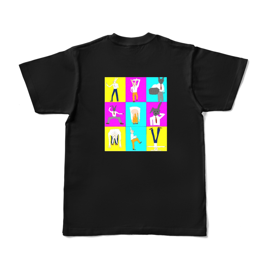 うさぎ　空手　黒　ビビット　Tシャツ　上司　部下　やんちゃ