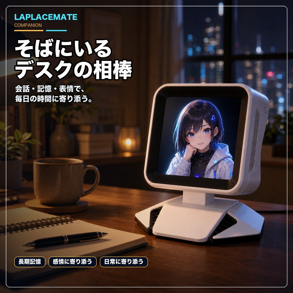 LaplaceMate 好きなキャラクターが、あなたのデスクにやってくる。