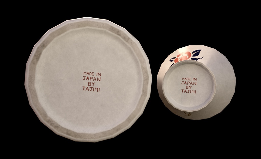 【3D素材】徳利セット【3Dモデル】