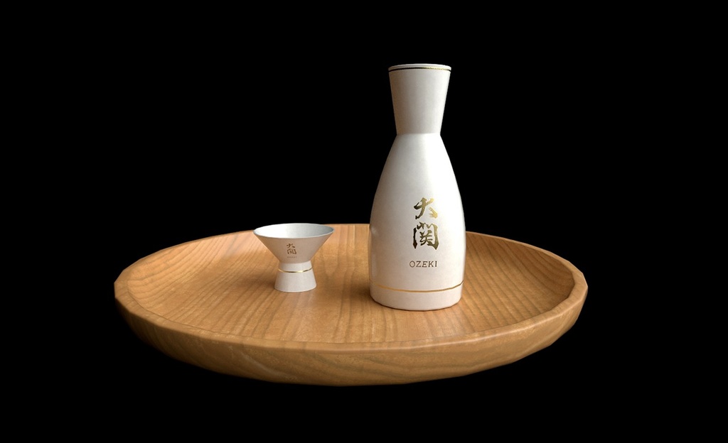 【3D素材】徳利セット【3Dモデル】