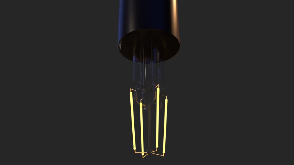 【3D素材】電球(白熱電球)【3Dモデル】