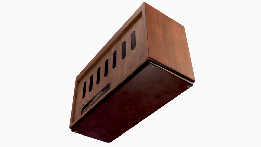 【3D素材】昭和ラジオ【3Dモデル】