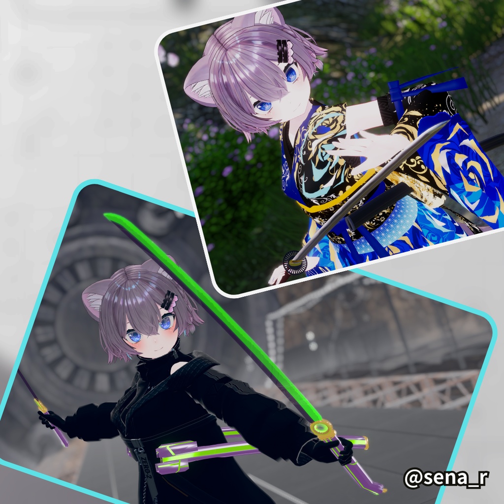 【3Dモデル】電光刀・ライトニングブレード 【MA対応】