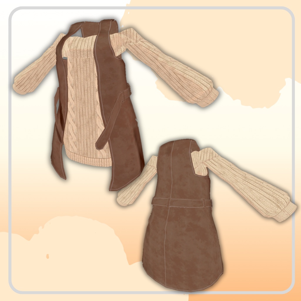 【3D衣装】【複数アバター対応】Sweet Cozy Sweater