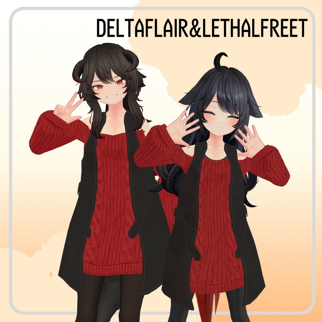 【3D衣装】【複数アバター対応】Sweet Cozy Sweater