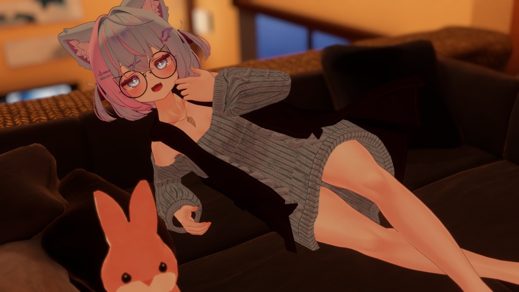 【3D衣装】【複数アバター対応】Sweet Cozy Sweater