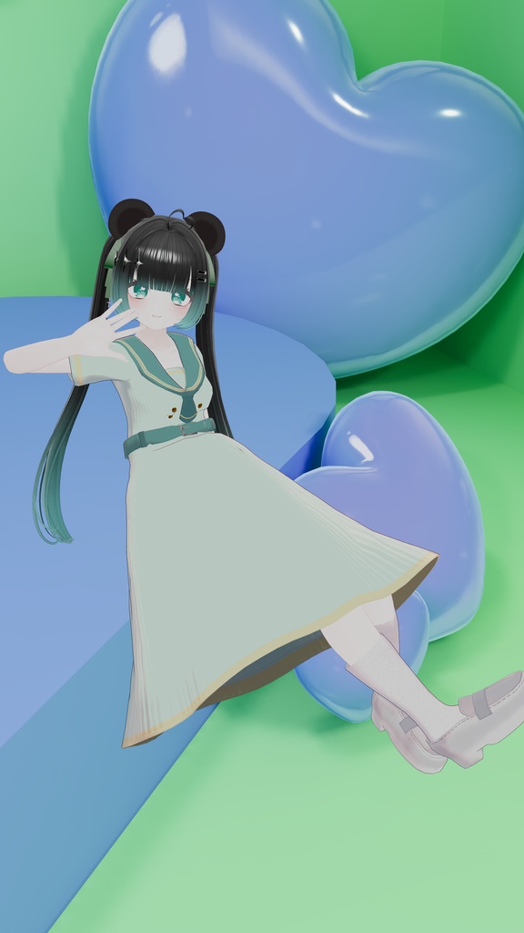 🎐公開セール中🎐【3D衣装】⚓夏色セーラー⚓ 複数アバター対応 MA適応済み