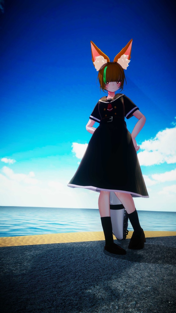 🎐公開セール中🎐【3D衣装】⚓夏色セーラー⚓ 複数アバター対応 MA適応済み