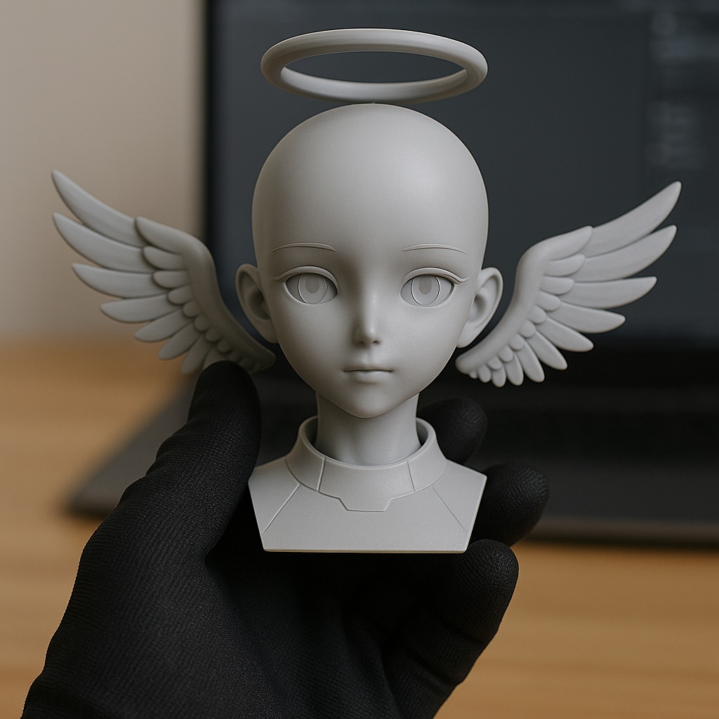 HEAD12 天使少女ヘッド(STLデータ)