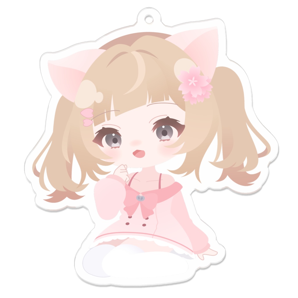 【桜川うり】おすわりキーホルダー
