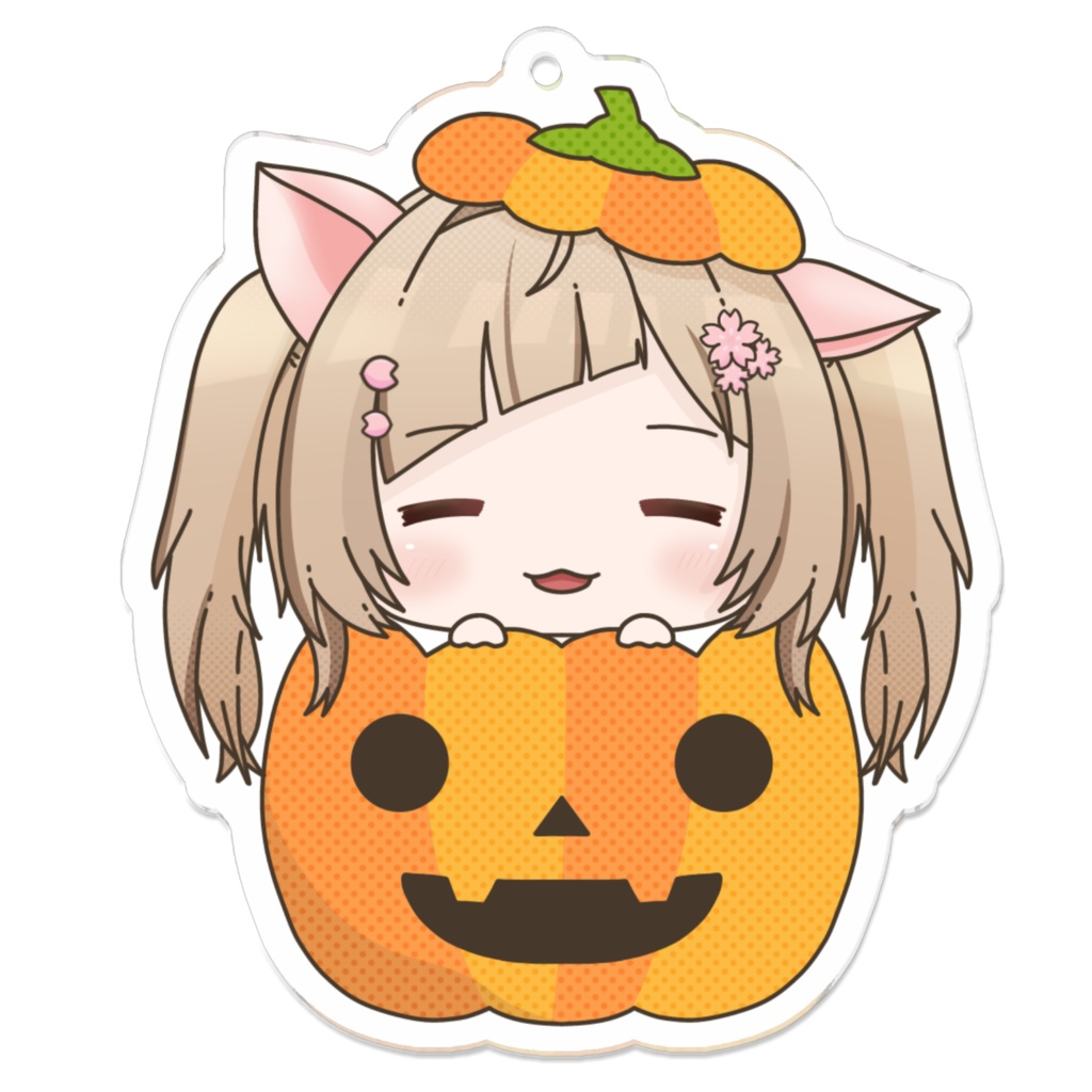 【期間限定再販】桜川うり手描きハロウィンキーホルダー