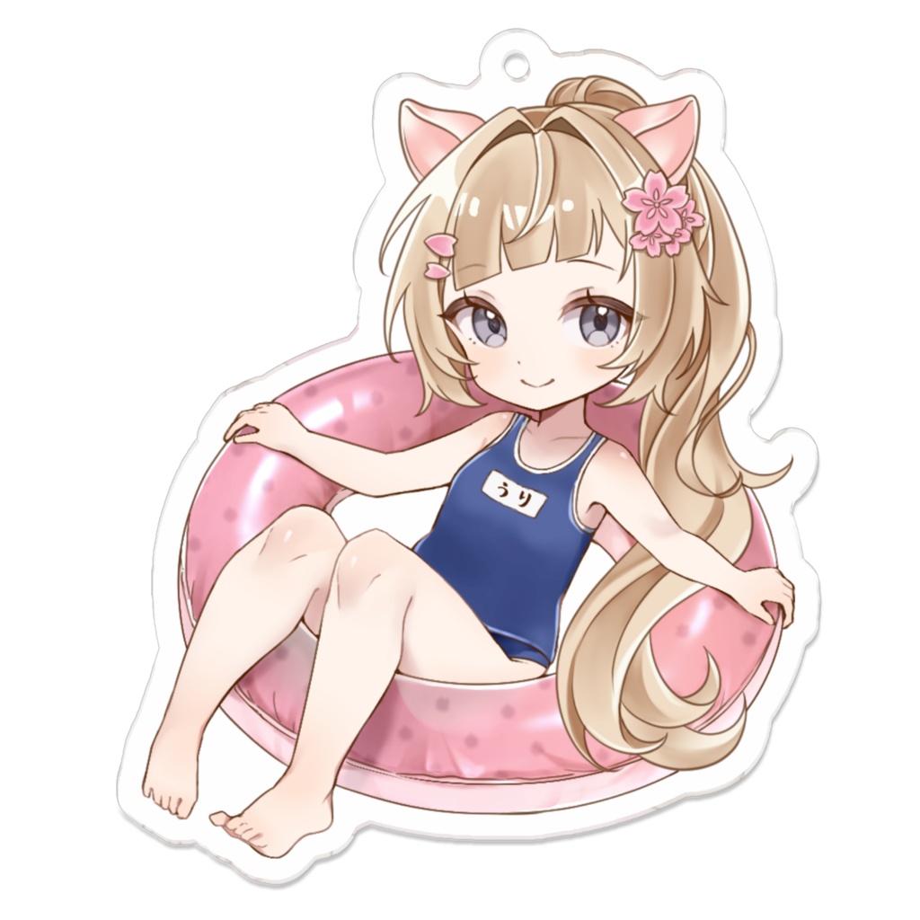 【期間限定販売】桜川うり 水着ミニキャラ アクリルキーホルダー