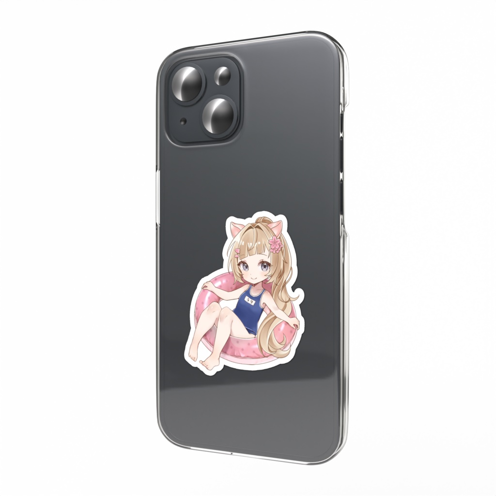【期間限定販売】桜川うり 水着ミニキャラ スマホステッカー