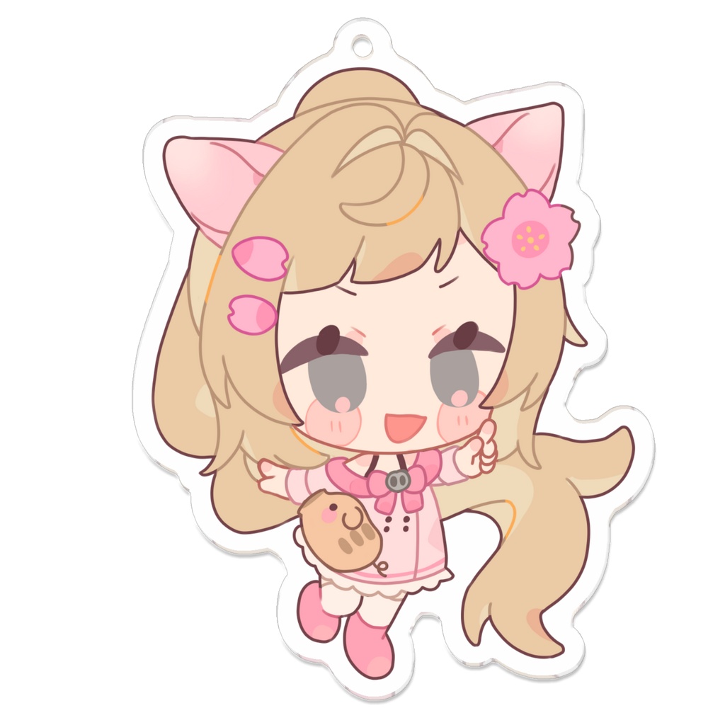 【桜川うり】ゆびさしアクリルキーホルダー