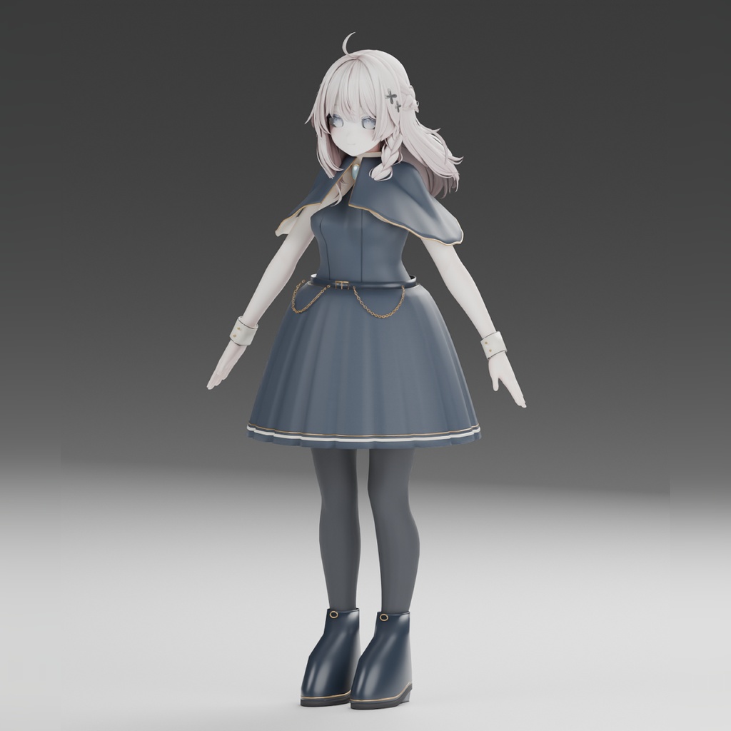 【しなの/ミルティナ/マヌカ/キプフェル対応】NOCTURNE ATELIER|ケープ付きクラシカルドレス - VOILE 26