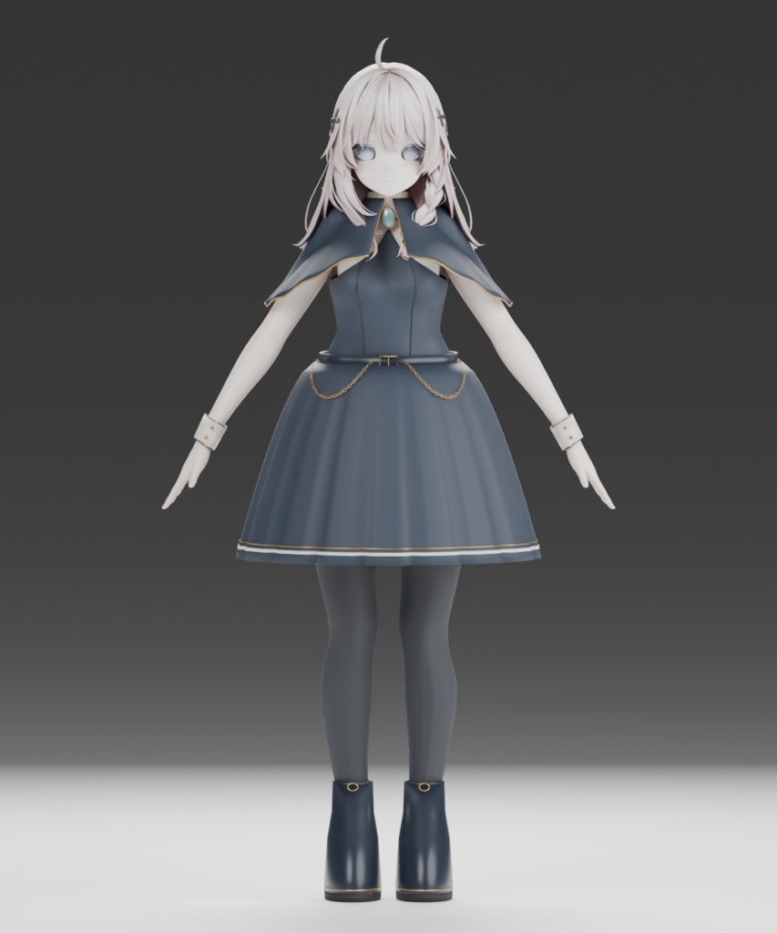 【しなの対応】ATELIER01 — Nocturne Atelier|ケープ付きクラシカルドレス - VOILE 26