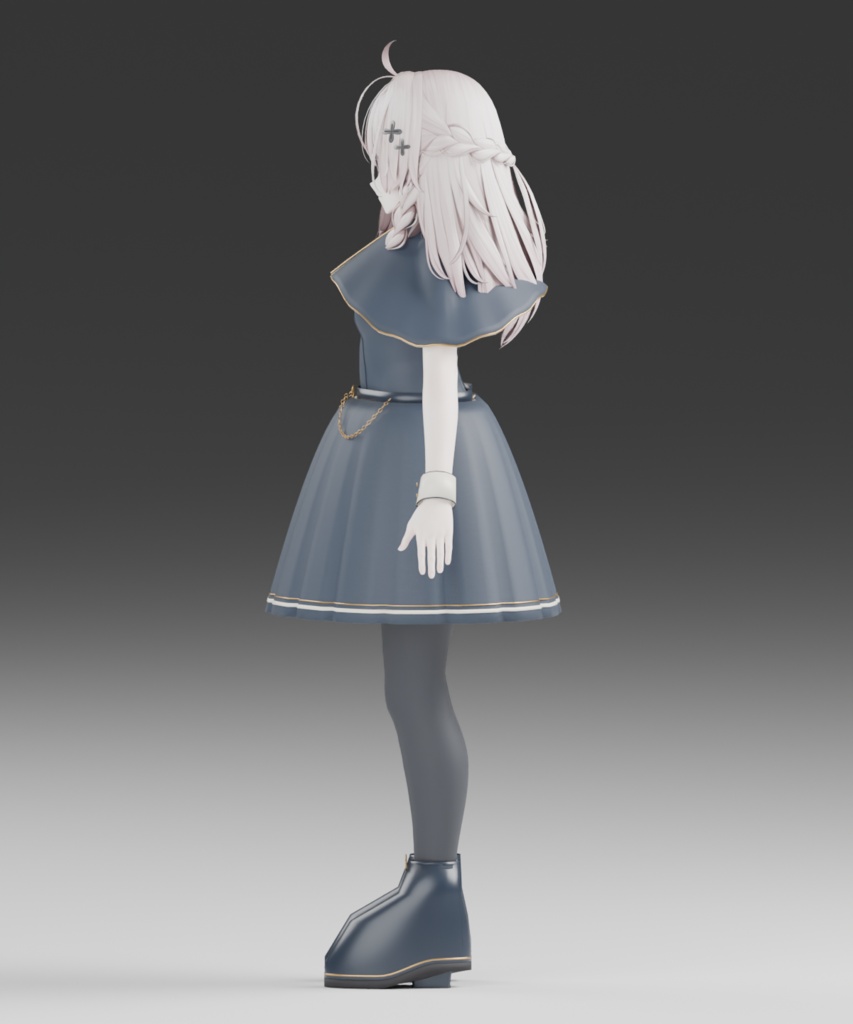 【しなの対応】ATELIER01 — Nocturne Atelier|ケープ付きクラシカルドレス - VOILE 26
