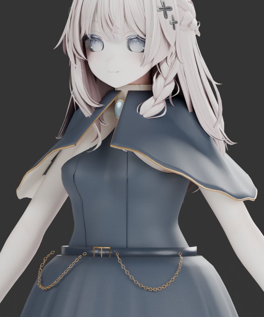 【しなの対応】ATELIER01 — Nocturne Atelier|ケープ付きクラシカルドレス - VOILE 26