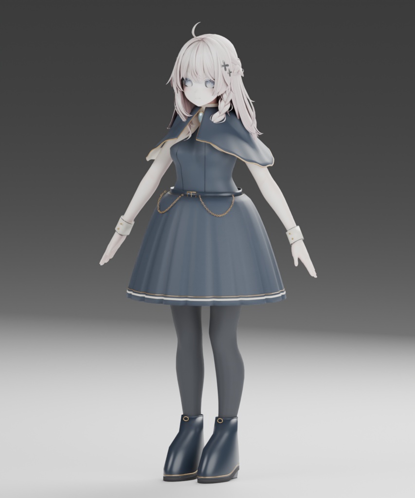 【しなの対応】ATELIER01 — Nocturne Atelier｜ケープ付きクラシカルドレス - VOILE 26