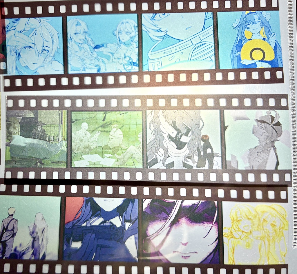 映画フィルム風クリア栞 全種セット