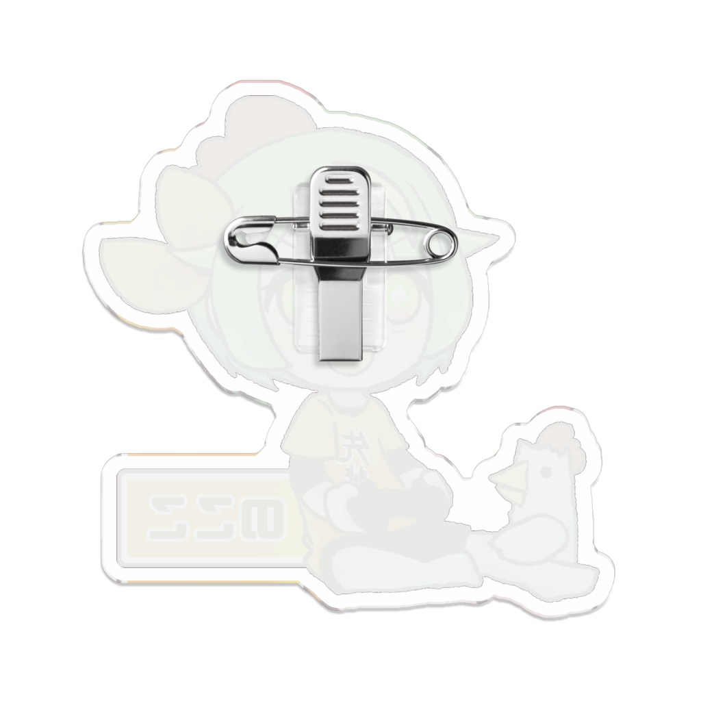 Vtuberのここ アクリルバッジUCH風