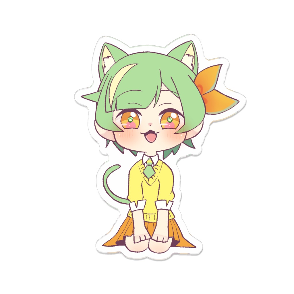Vtuberのここ アクリルバッジねこのこ
