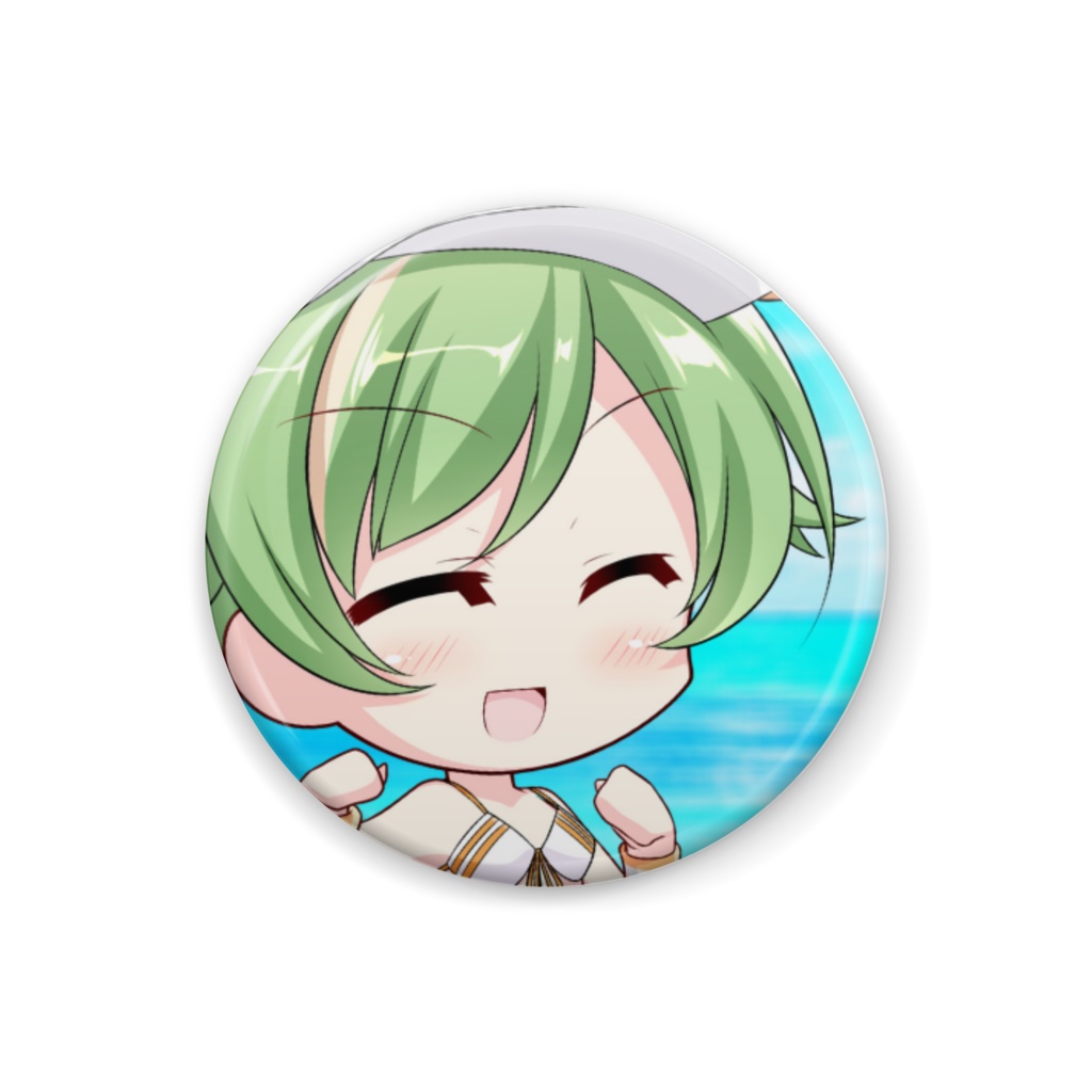 Vtuberのここ 水着缶バッチ