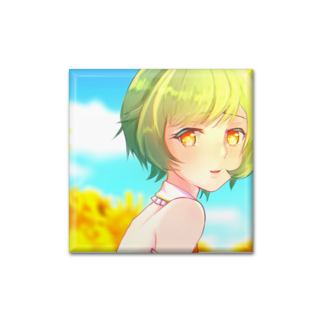 Vtuberのここ 夏缶バッチ