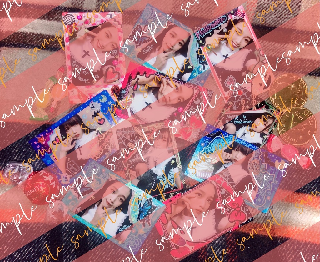 山中ゆうこ ハロウィン🎃デコチェキ(シスター) 