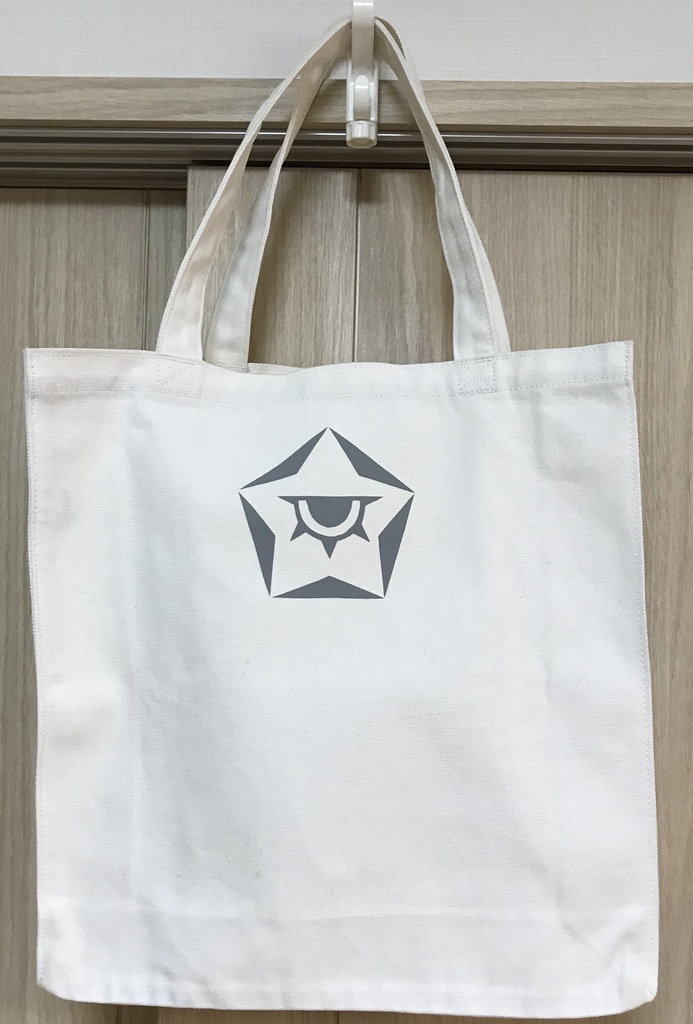 秘密結社風エンブレムトートバッグ（グレー）