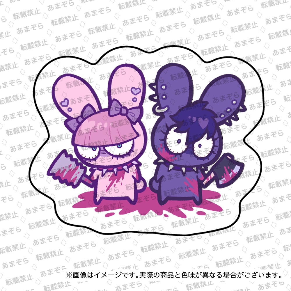 ホログラムステッカー/うさぎ(しぬきゅん)