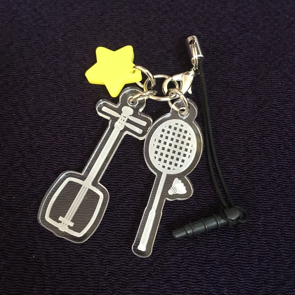 万山モチーフアクリルストラップ