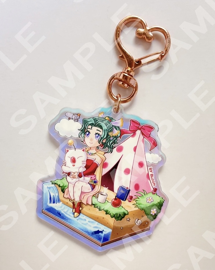 ティナ＆モグ　ヴィネット風アクキー