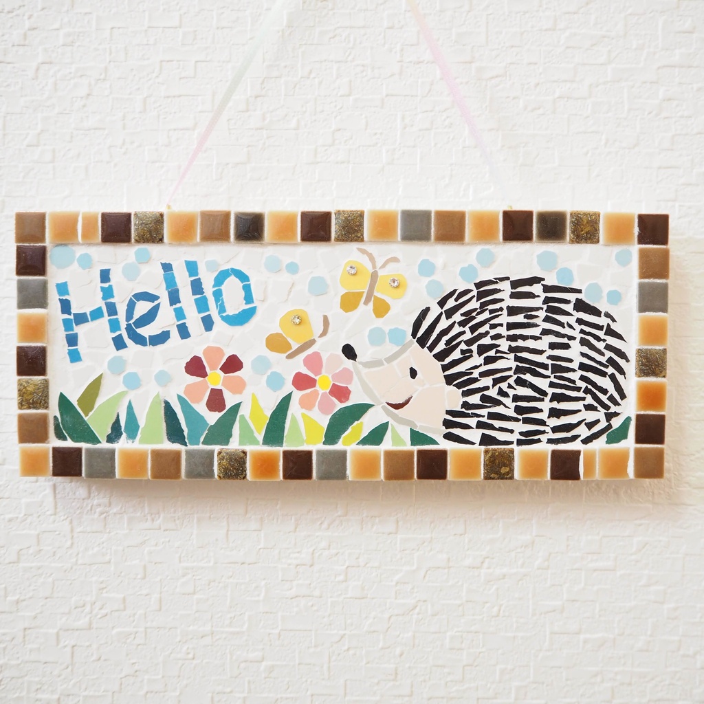 タイルクラフトの壁掛け(動物)