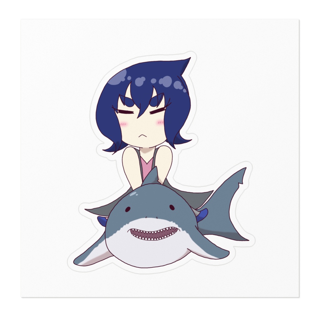 サメライダーメグステッカー