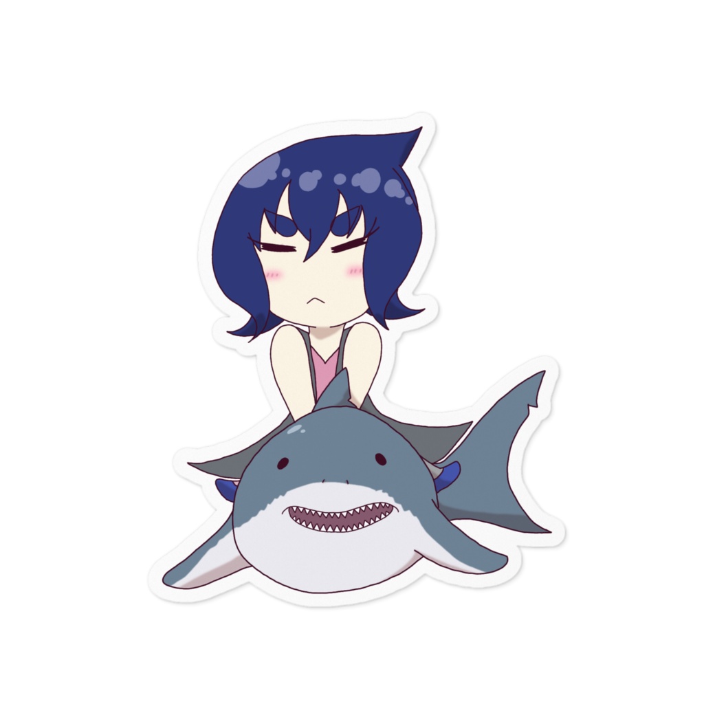 サメライダーメグステッカー