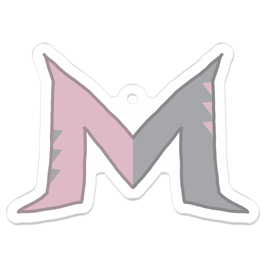 ソックス柄イニシャルアクキー