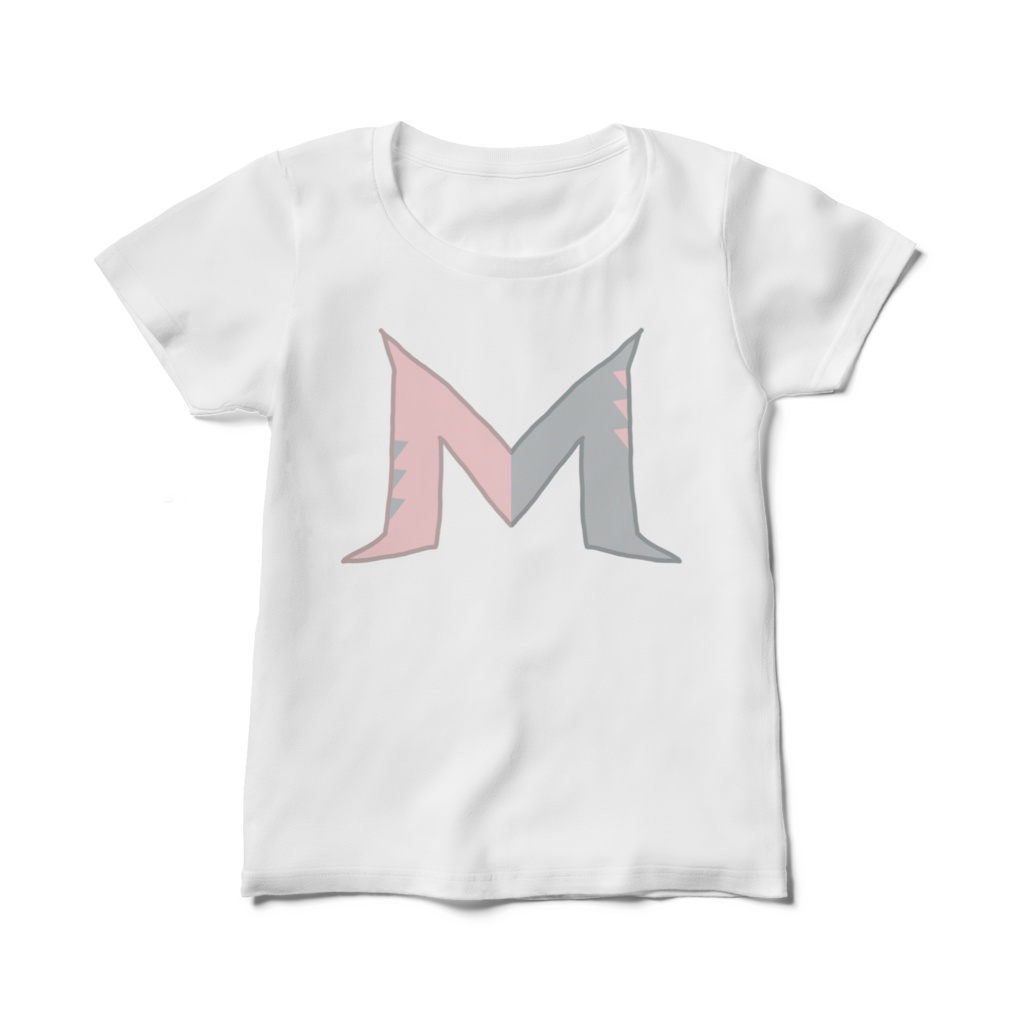 ソックス柄イニシャルTシャツ(レディースTシャツ)